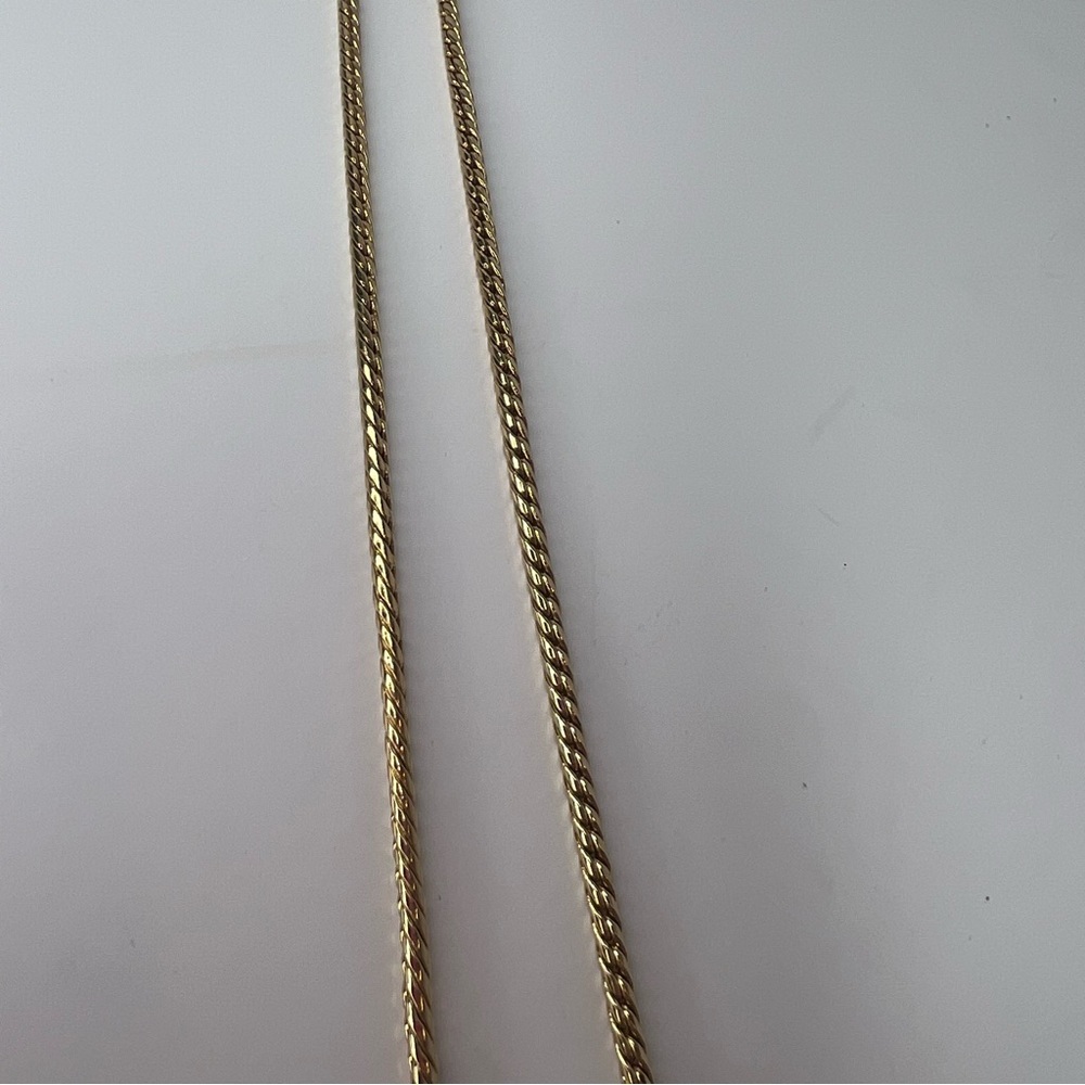 Christian Dior Gold Tone Chain‎ Rhinestone Pendant Necklace CD | PRELOVED!!💎 - Picture 6 of 12